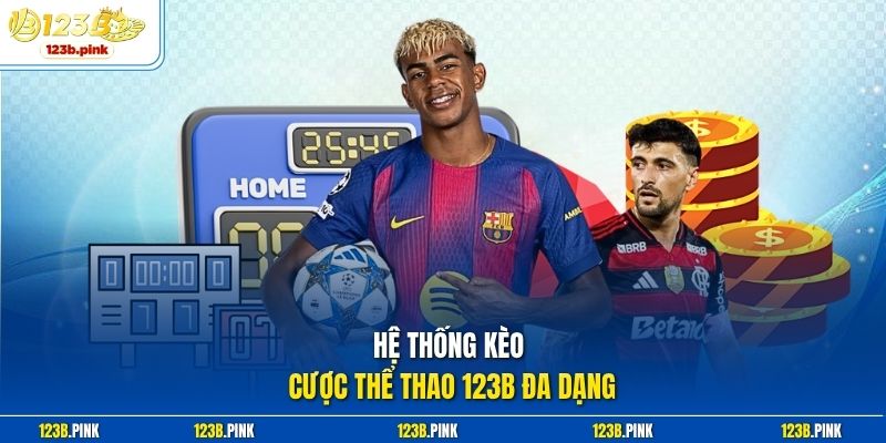 Hệ thống kèo cược thể thao 123b đa dạng